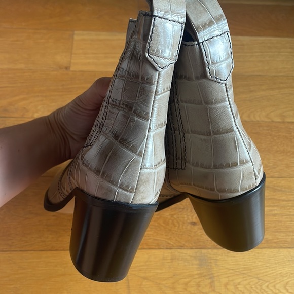 GANNI Animal Print Western Boots 37 - Picture 8 of 12